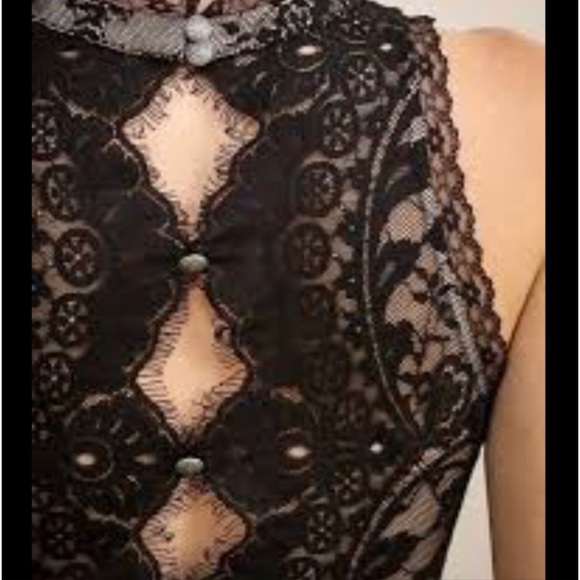 Free People Verushka Lace Mini Dress Black Size 8 NWT - Picture 8 of 16